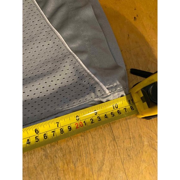 Vintage Nike Gray Mesh Shiny Logo Mens XL Basketball Shorts Gray Tag Y2K - Picture 10 of 10